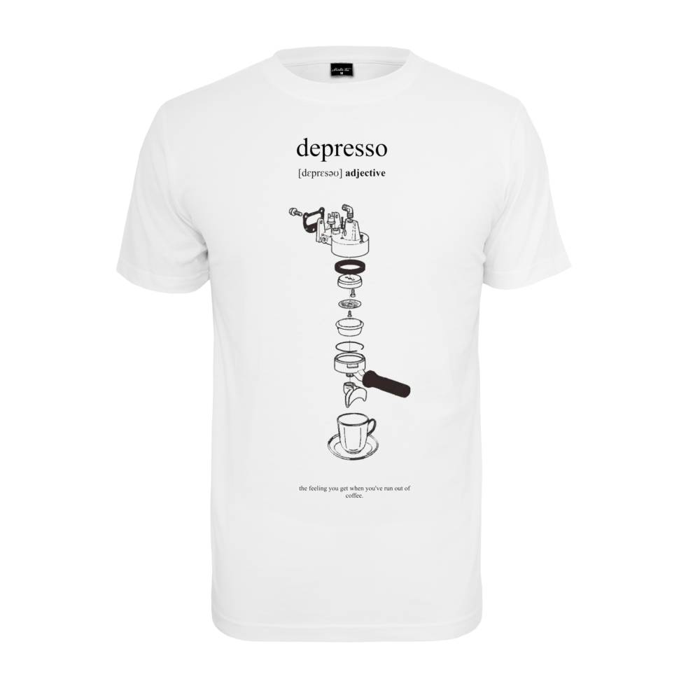 Mister Tee - Depresso Herren T-Shirt - Weiß